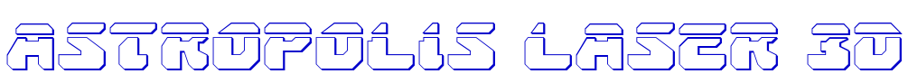 Astropolis Laser 3D шрифт